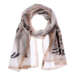 Jimmy Choo Logo Silk Scarf, Pink